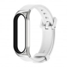 Ремінець MiJobs з металевою капсулою для Xiaomi Mi Band 7 Білий